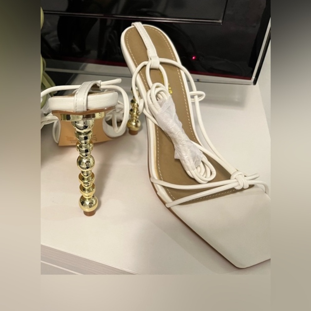 White Fashion Nova Heels